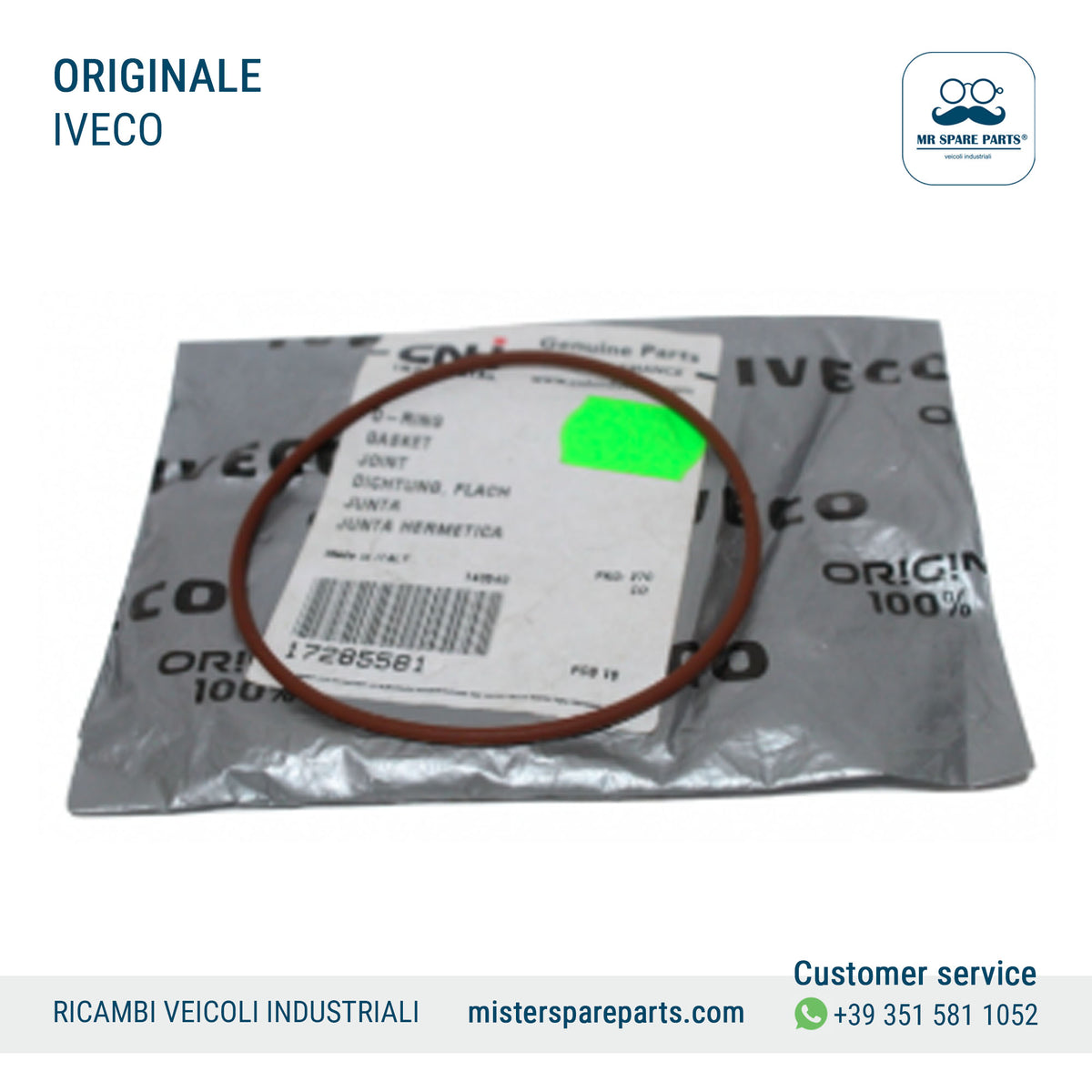 O-Ring IVECO 105 x 155 x 1 turbo Originale Oe 17285581 14461081