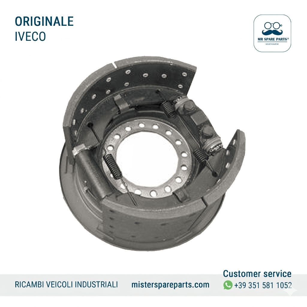 Massa frenante posteriore sinistra completa IVECO Eurotrakker Astra HD7 Eurostar Eurotech Stralis Original OE 41022773 41032930