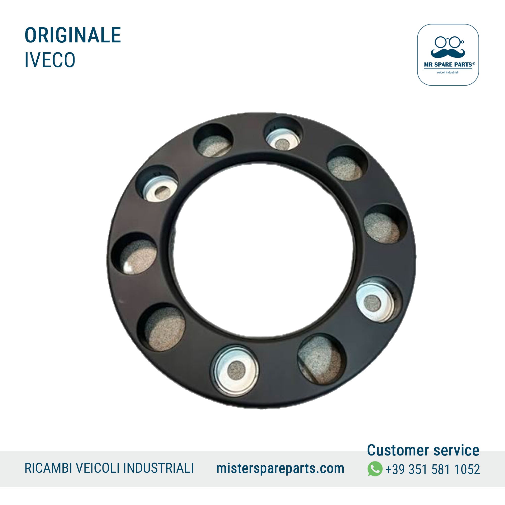 Anello copri cerchio in plastica 10 fori IVECO Stralis Originale OE 41027912