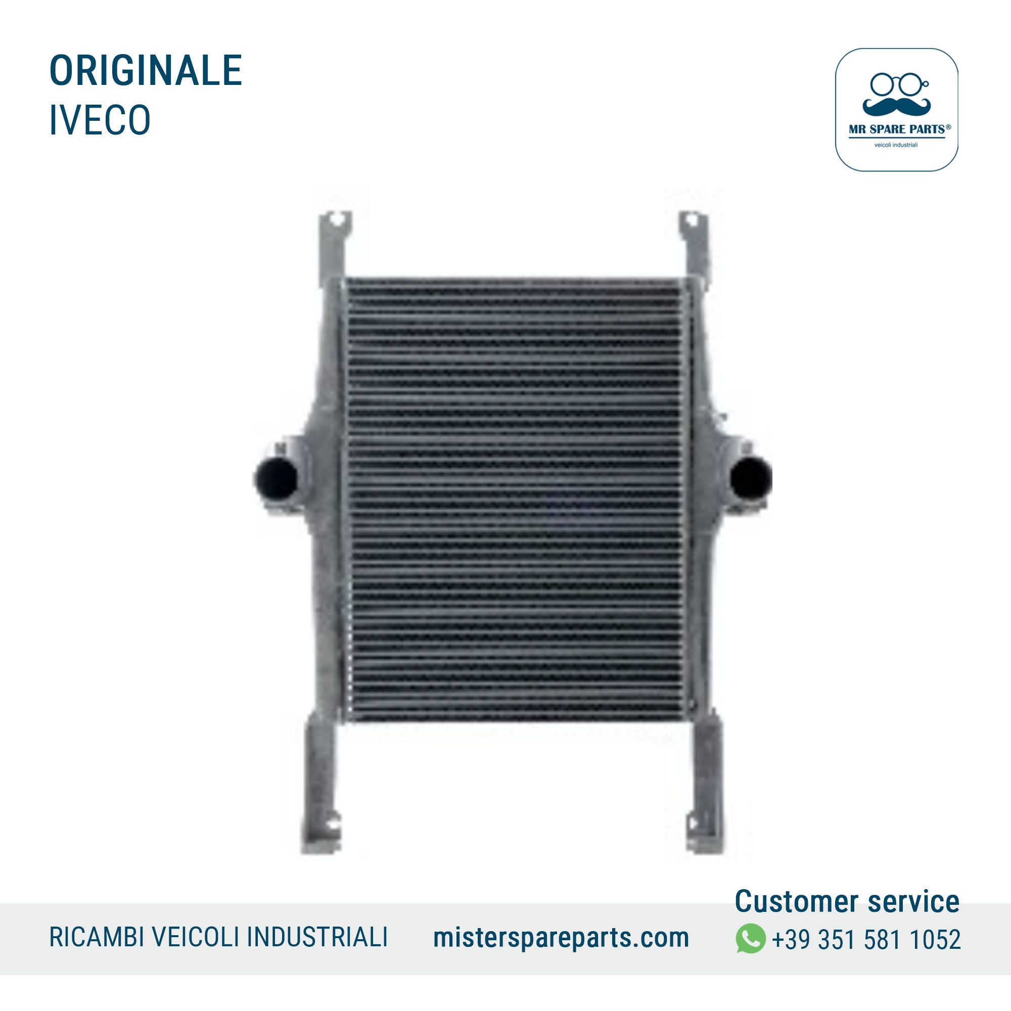 Radiatore Intercooler  per Iveco Stralis 652X867 mm Originale OE 41214448