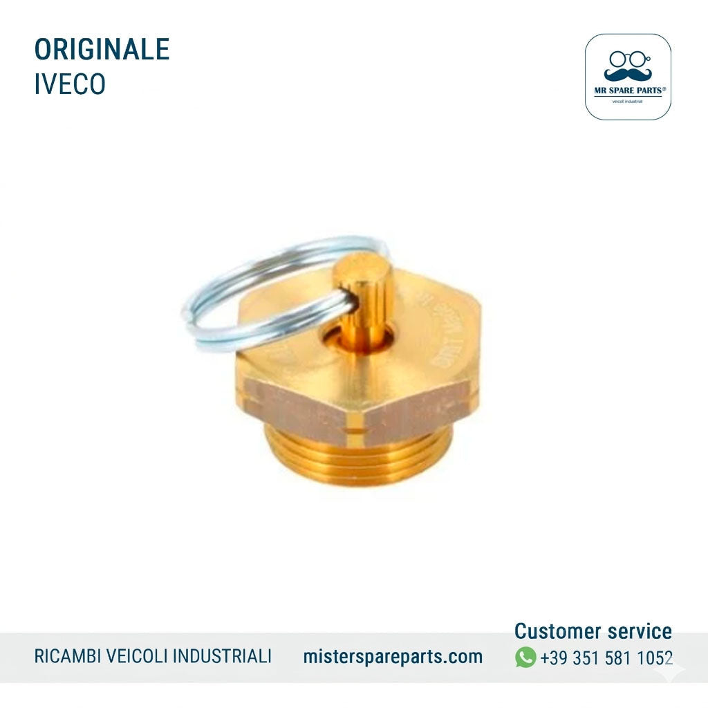 Valvola drenaggio serbatoio aria M22 x 1.5 IVECO Stralis Originale Oe 41032106 4672326 504090399 5801388910