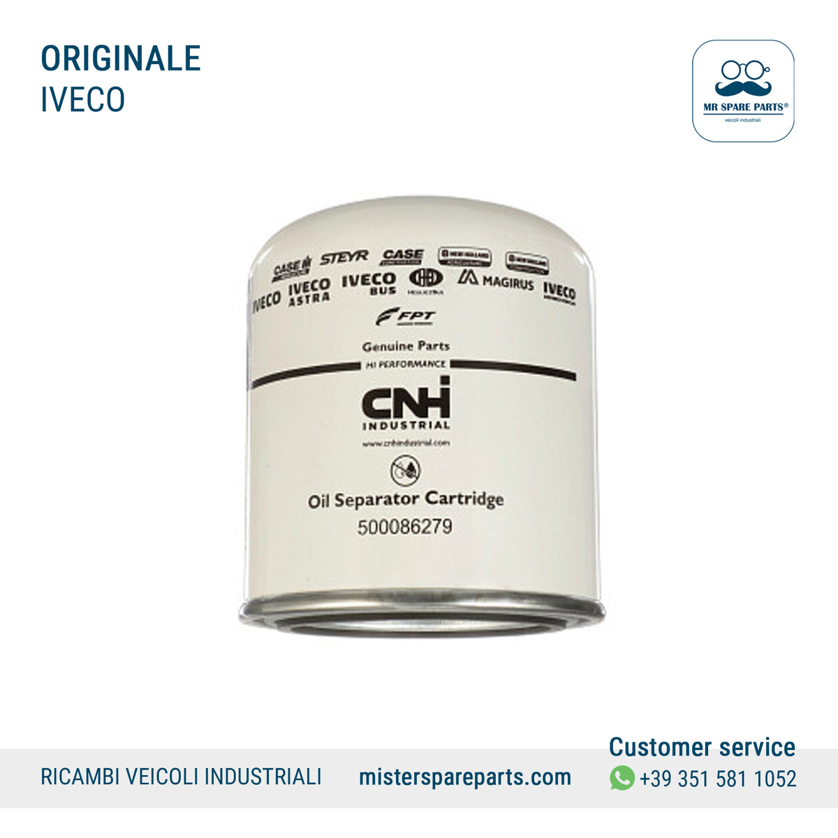 Cartuccia Filtro Ess IVECO Originale Oe 500086279