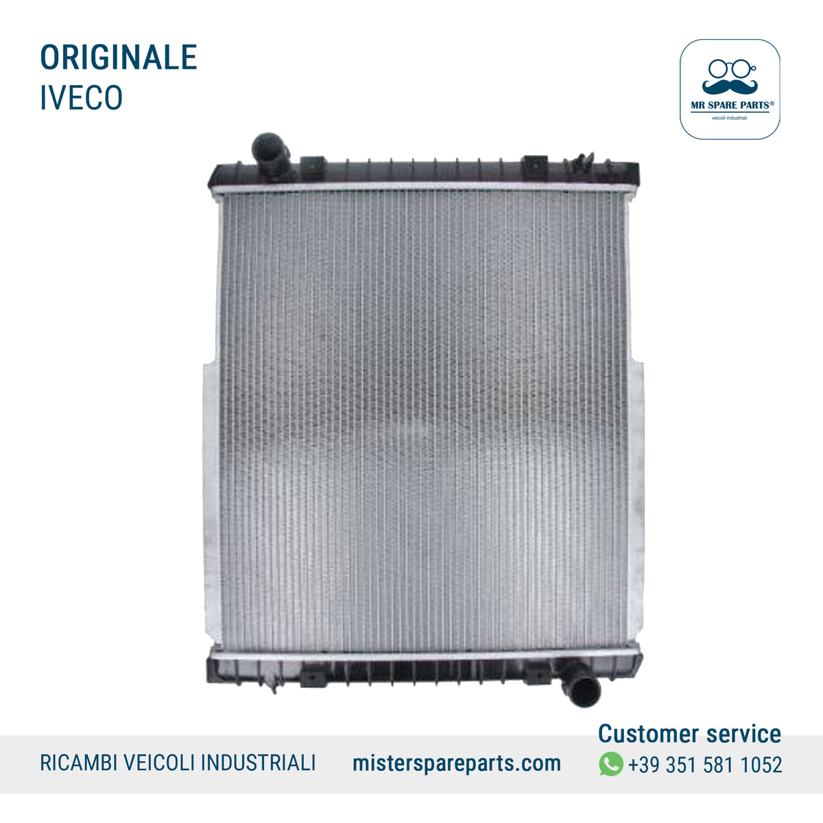 RADIATORE ACQUA RAFFREDDAMENTO MOTORE IVECO TECTOR 640x570x42 mm ORIGINALE OE 500361629
