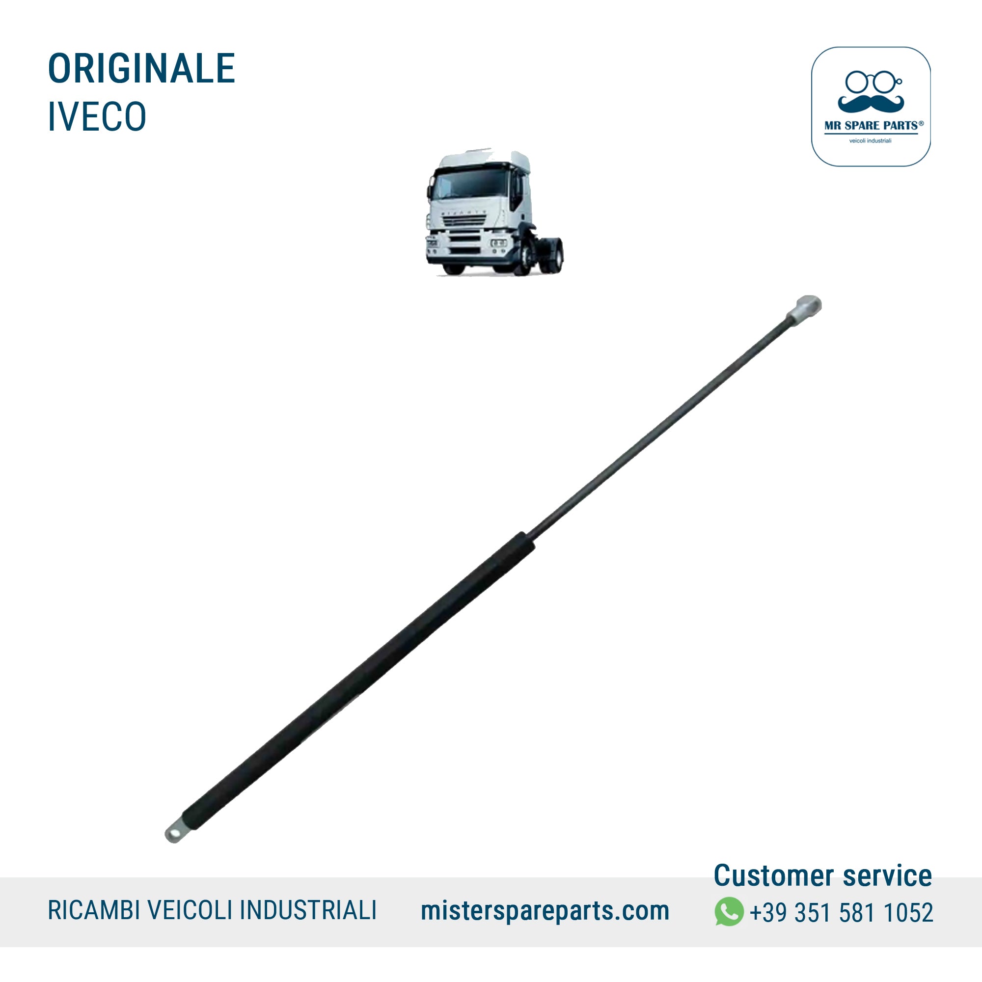 Ammortizzatore a Gas per Iveco STRALIS TRAKKER Originale OE 500390551