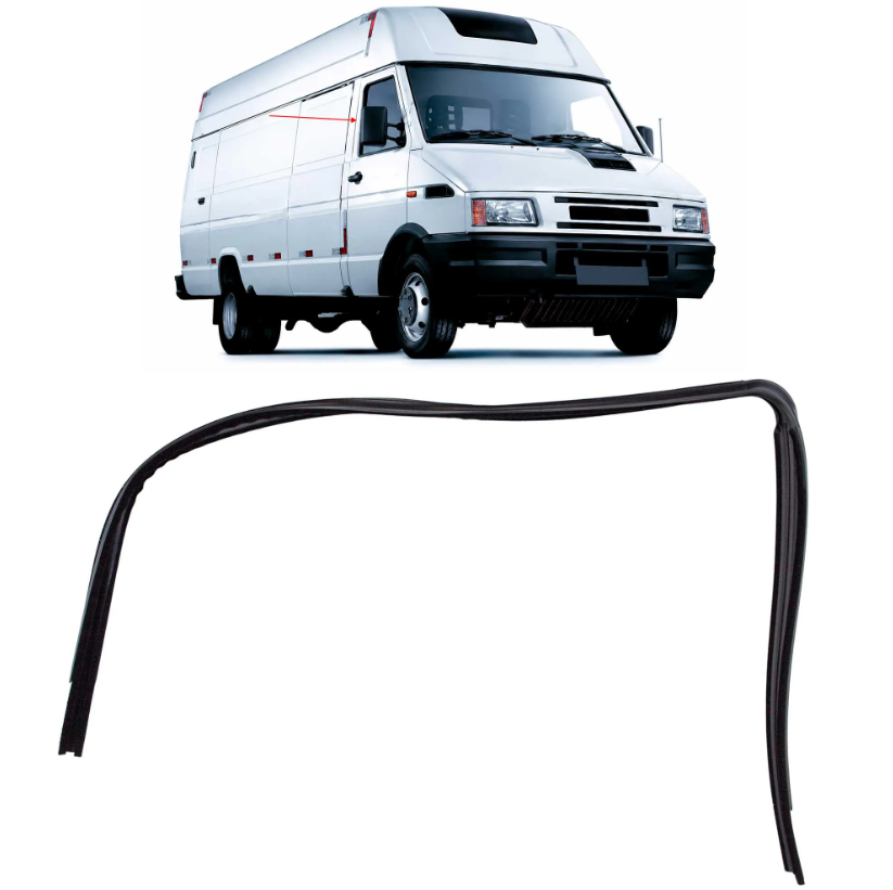 Guarnizione tenuta cristallo vetro porta cabina dx per iveco daily 1996 503645305 Orginale