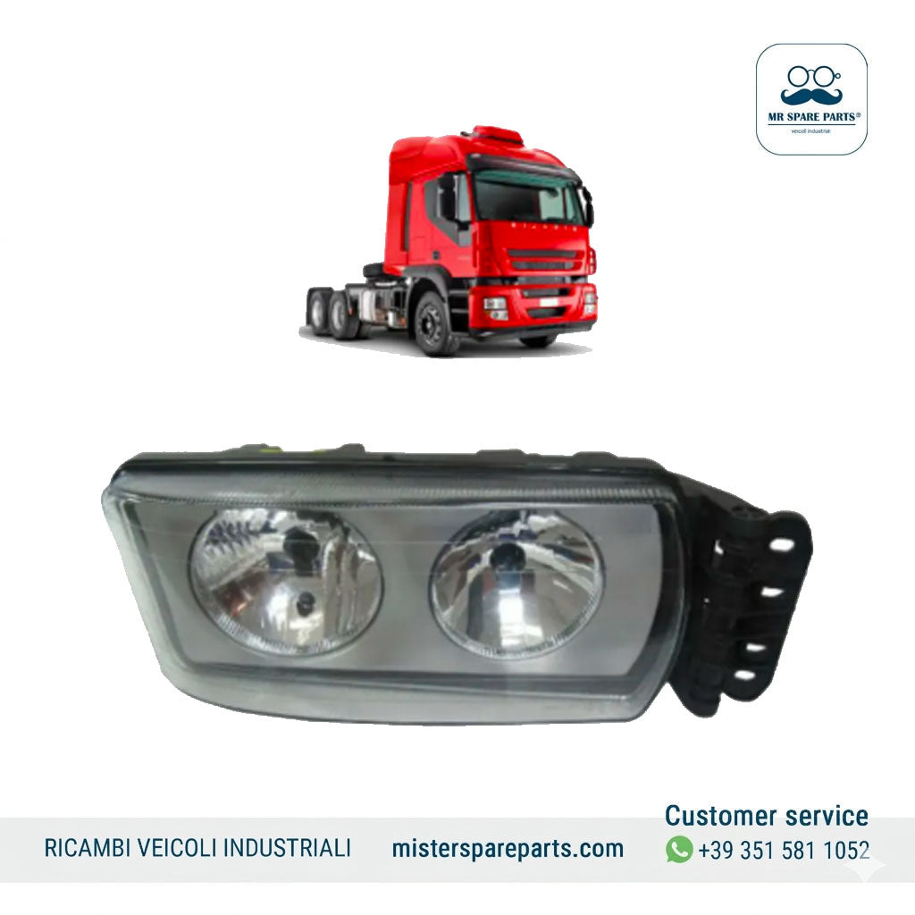 Fanale proiettore anteriore destro manuale per Stralis Eurocargo OE 504020189 504047579