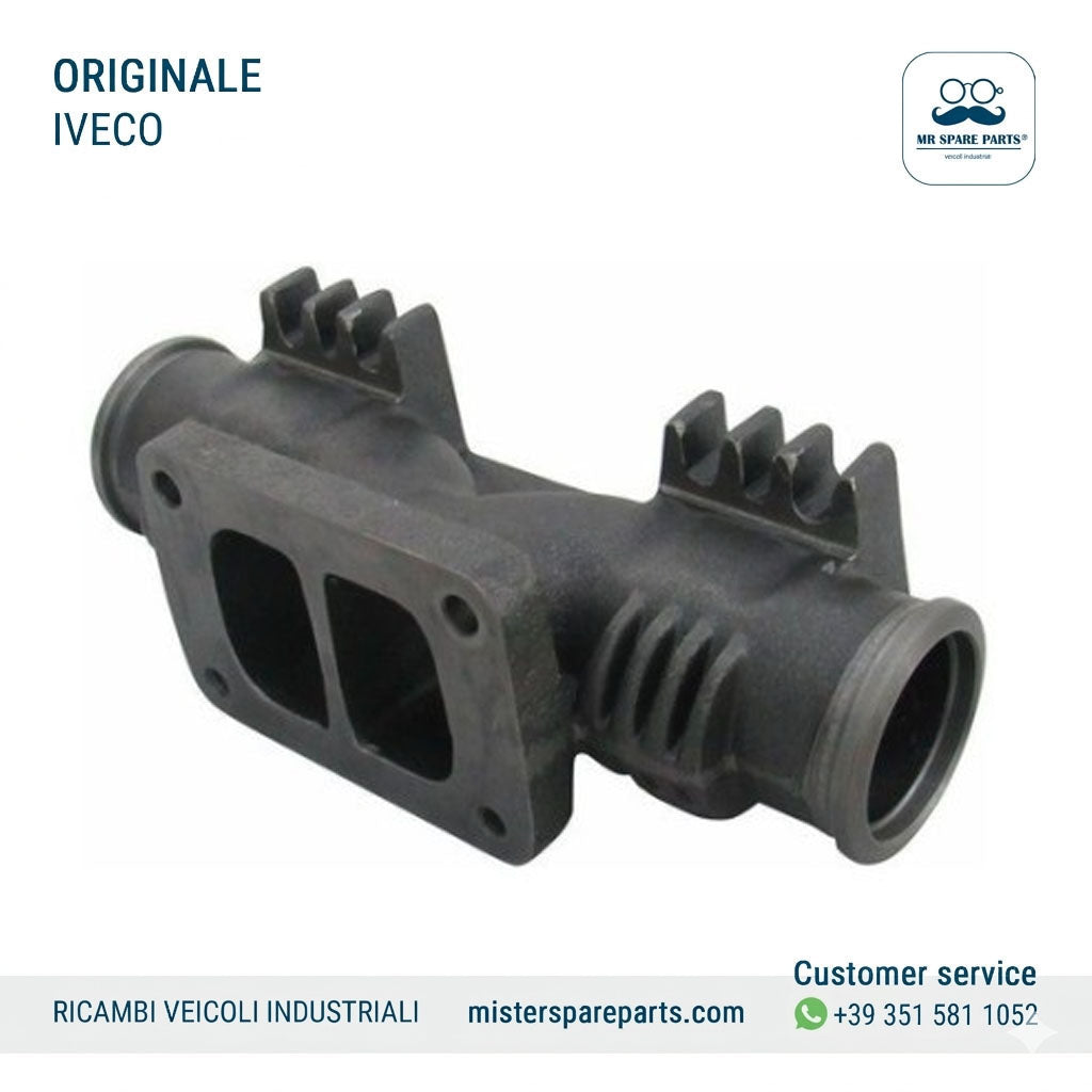 Collettore scarico centrale IVECO Stralis Eurotrakker Cursor Trakker Originale OE 504110762 500390940 504046507