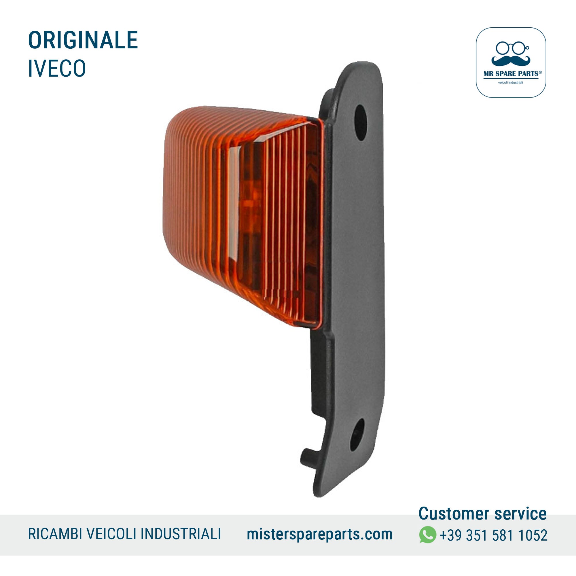Indicatore di direzione Sinistro laterale 2 fori IVECO Stralis Originale Oe 504098245