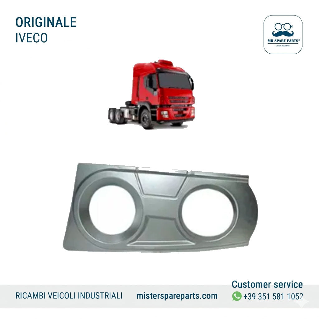 Cornice fendinebbia DX crom senza foro faro PER IVECO Stralis COVIND 504188130
