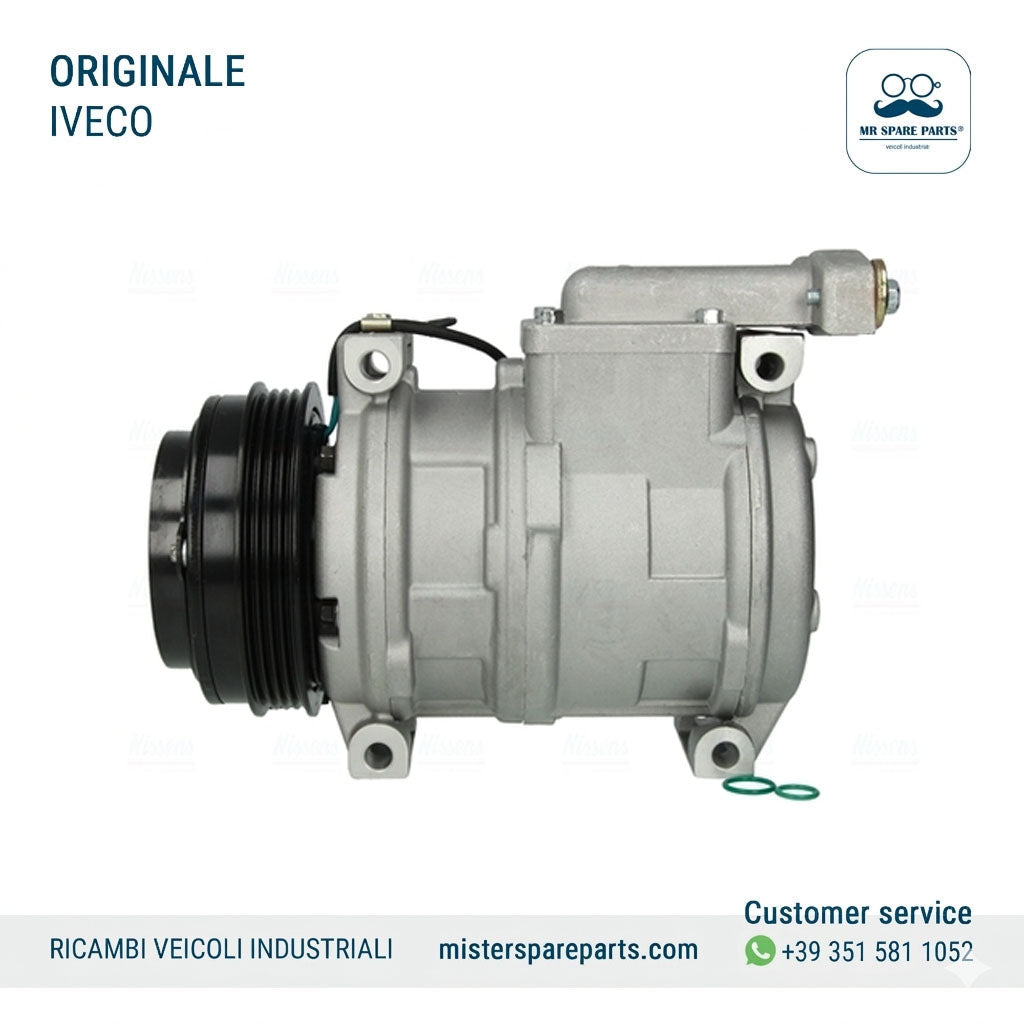 Compressore aria condizionata Originale per IVECO Stralis Eurotech Eurotrakker 10B17 OE 504385146