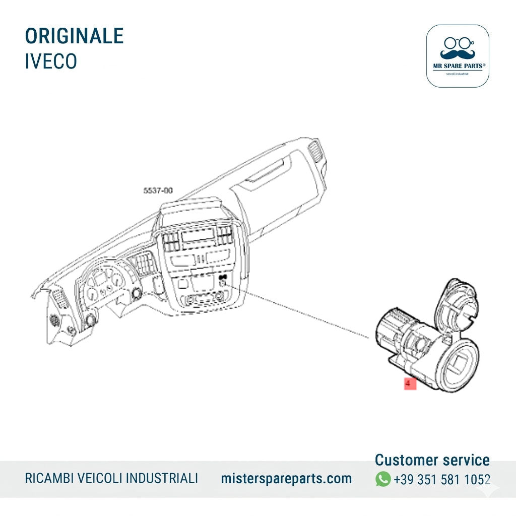 12V Power Outlet IVECO Original OE 5801356974