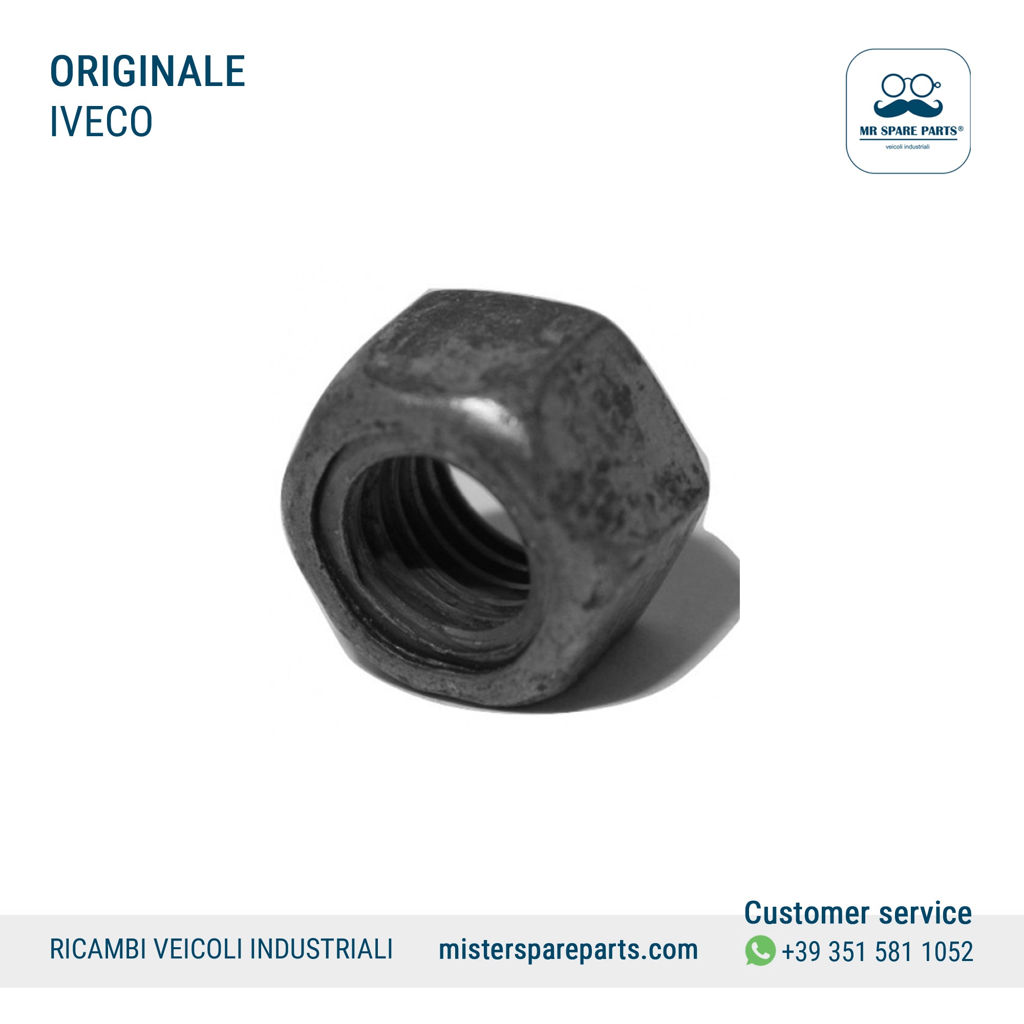 Dado Esagonale Turbina 12X1,75X12 Ramato per Iveco Cursor OE 5801565929
