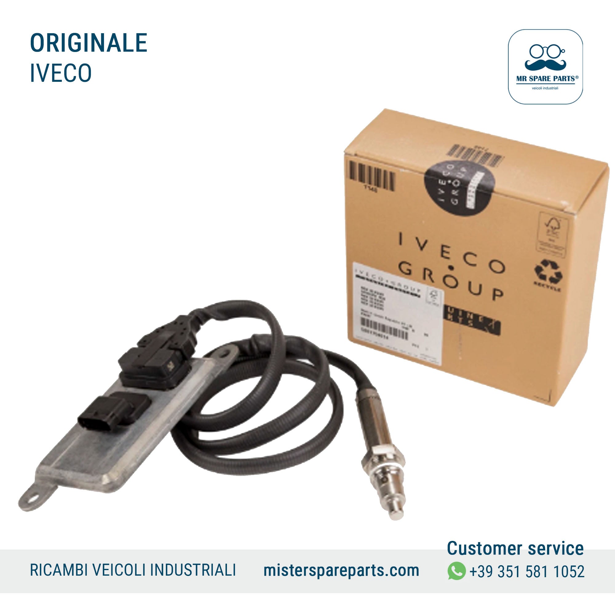 SENSORE NOX A VALLE GAS SCARICO IVECO STRALIS TRAKKER EUROCARGO BUS CROSSWAY EURO 6 Originale OE 5801754014