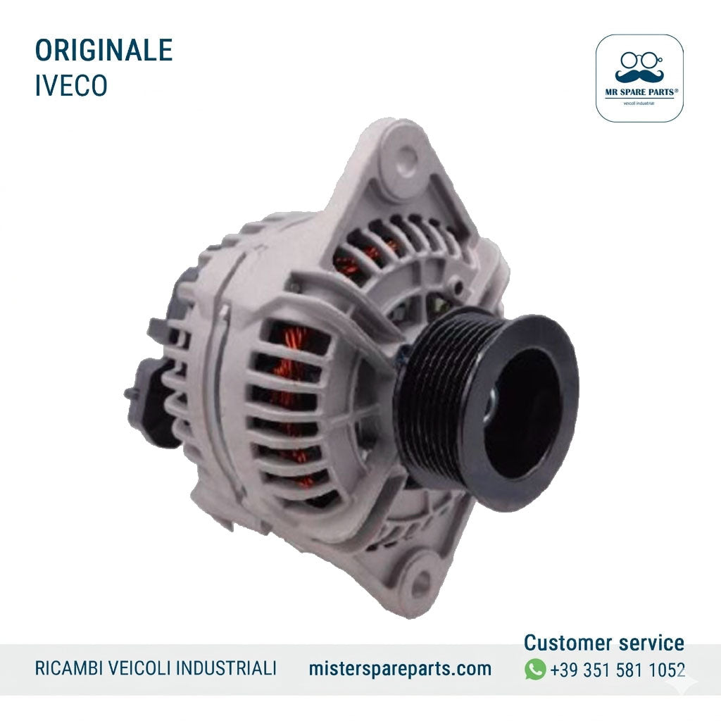 Alternatore Sando Con puleggia per cinghia Poly-V da 12 alette e diametro 69 mm per Iveco Stralis Eurotech Eurostar Eurotrakker e Astra OE 5802122271