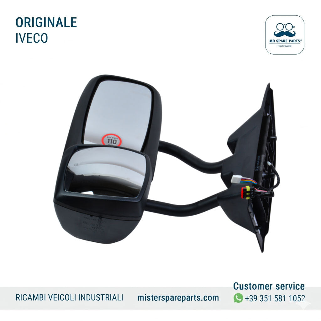 Specchio lungo sinistro Originale per Iveco Daily 65C 2019 5802813639 5802515228