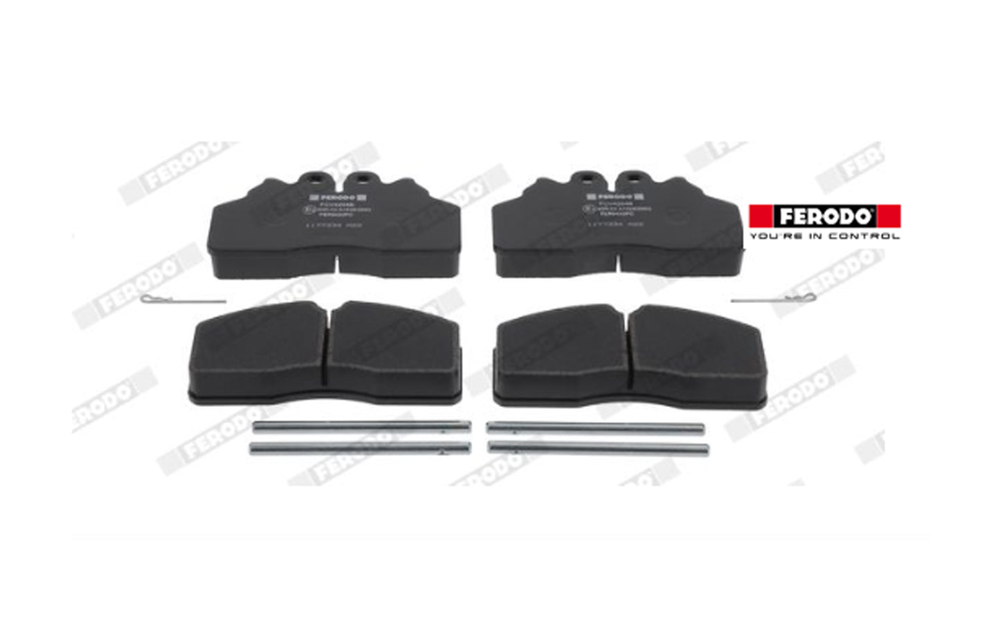 KIT PASTIGLIE FRENO FERODO FCV4254B PER IVEO EUROCARGO ( 2996520) WVA29256