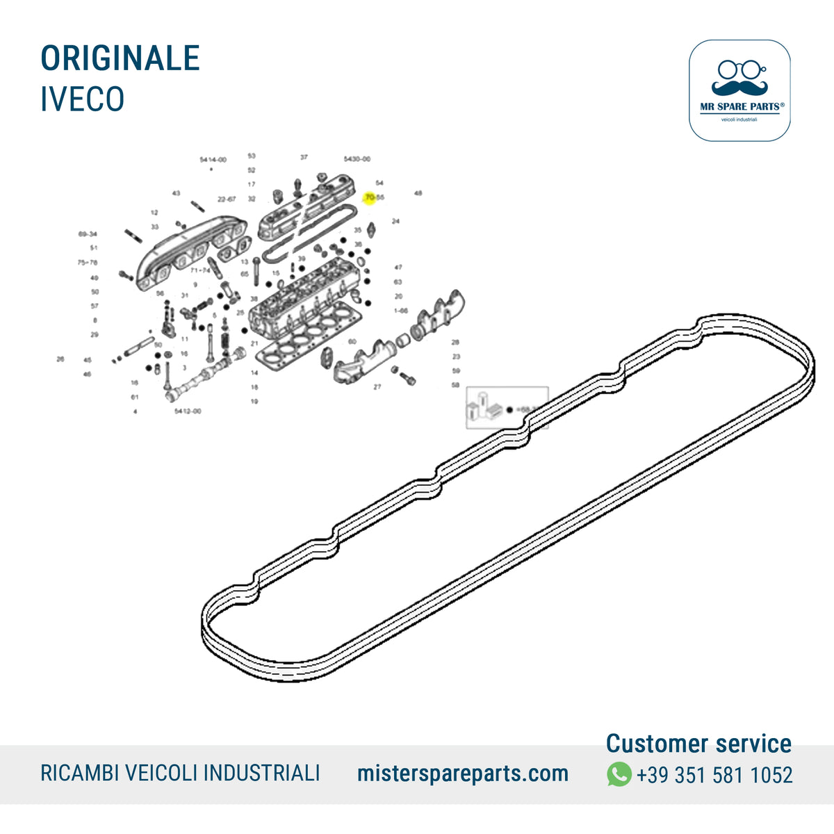 Gasket Covers IVECO Original OE 98427866