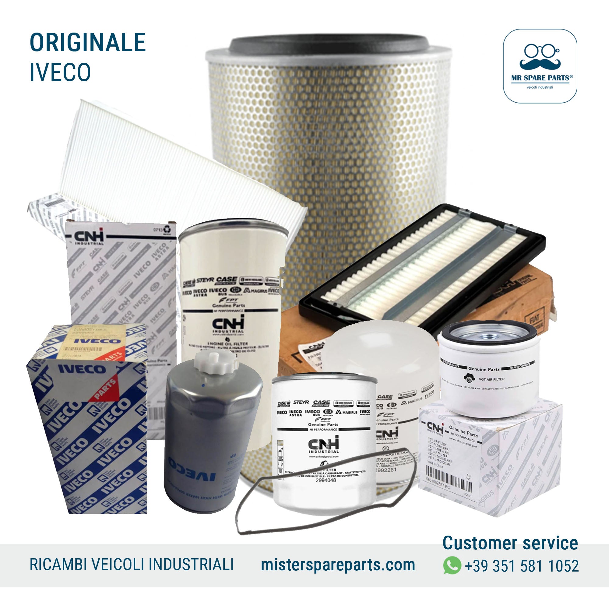 KIT FILTRI COMPLETO ORIGINALI 11 PEZZI PER IVECO TRAKKER