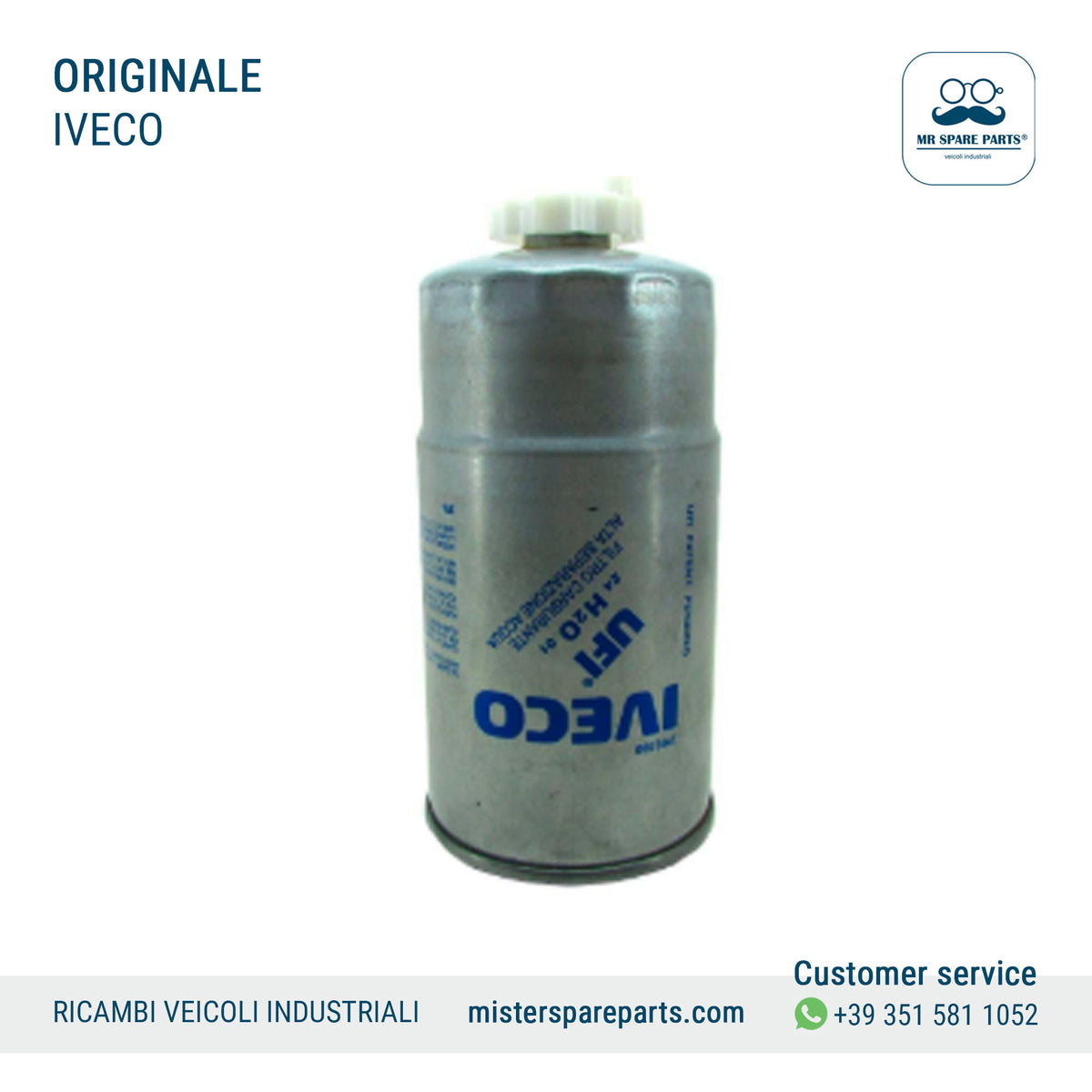 Filtro gasolio decantatore ORIGINALE IVECO Stralis Eurocargo Trakker Eurotrakker 1907539 1908547 1930992 503120784 500038754 (Copy)