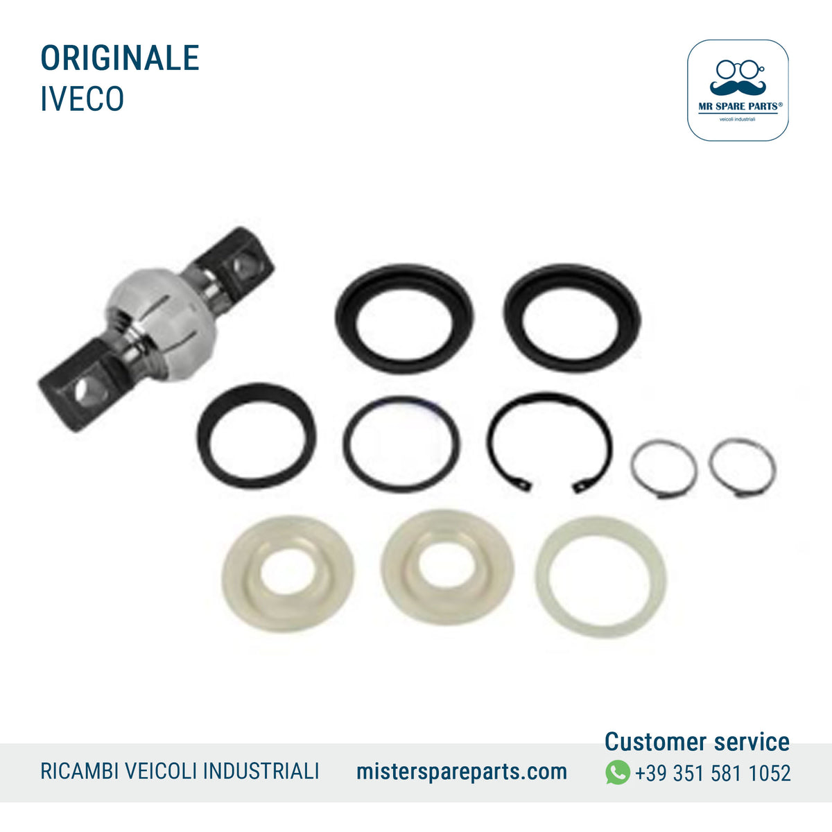 Kit revisione barra con perno sospensione PER IVECO Turbostar 1271124 2980884