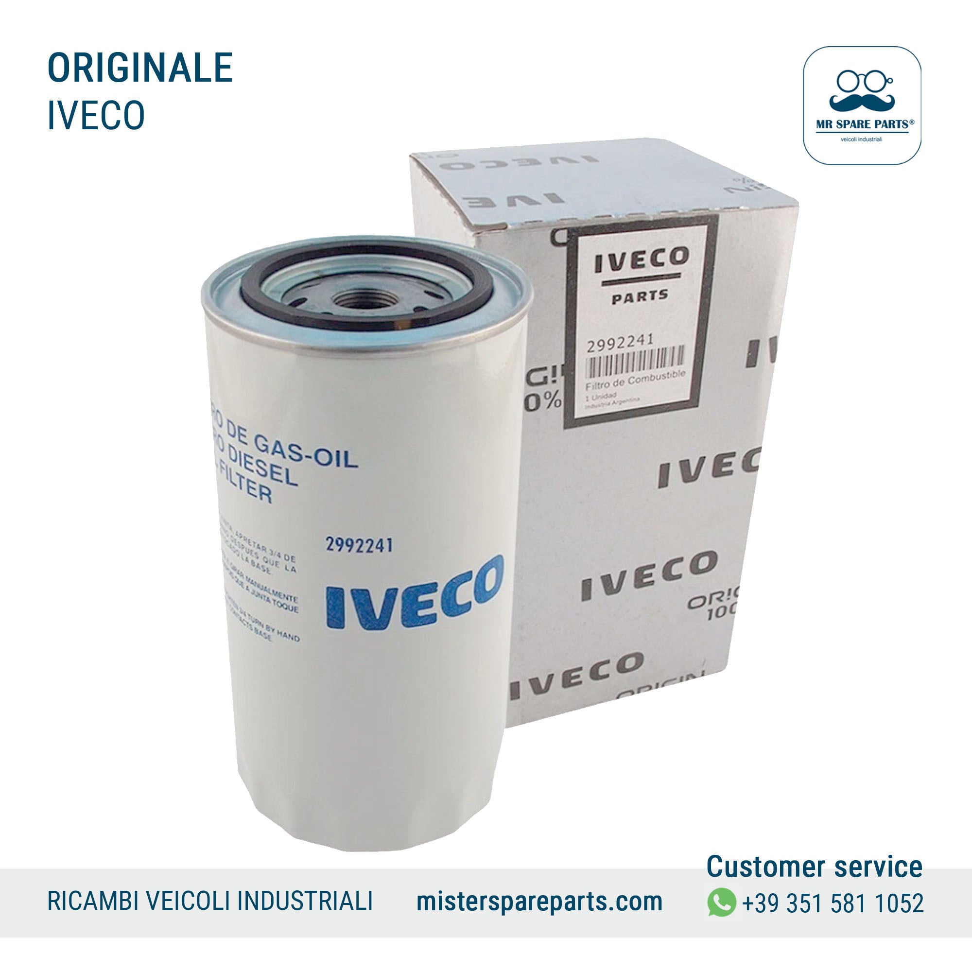 Filtro carburante Originale per Iveco Stralis Cursor OE 2991585