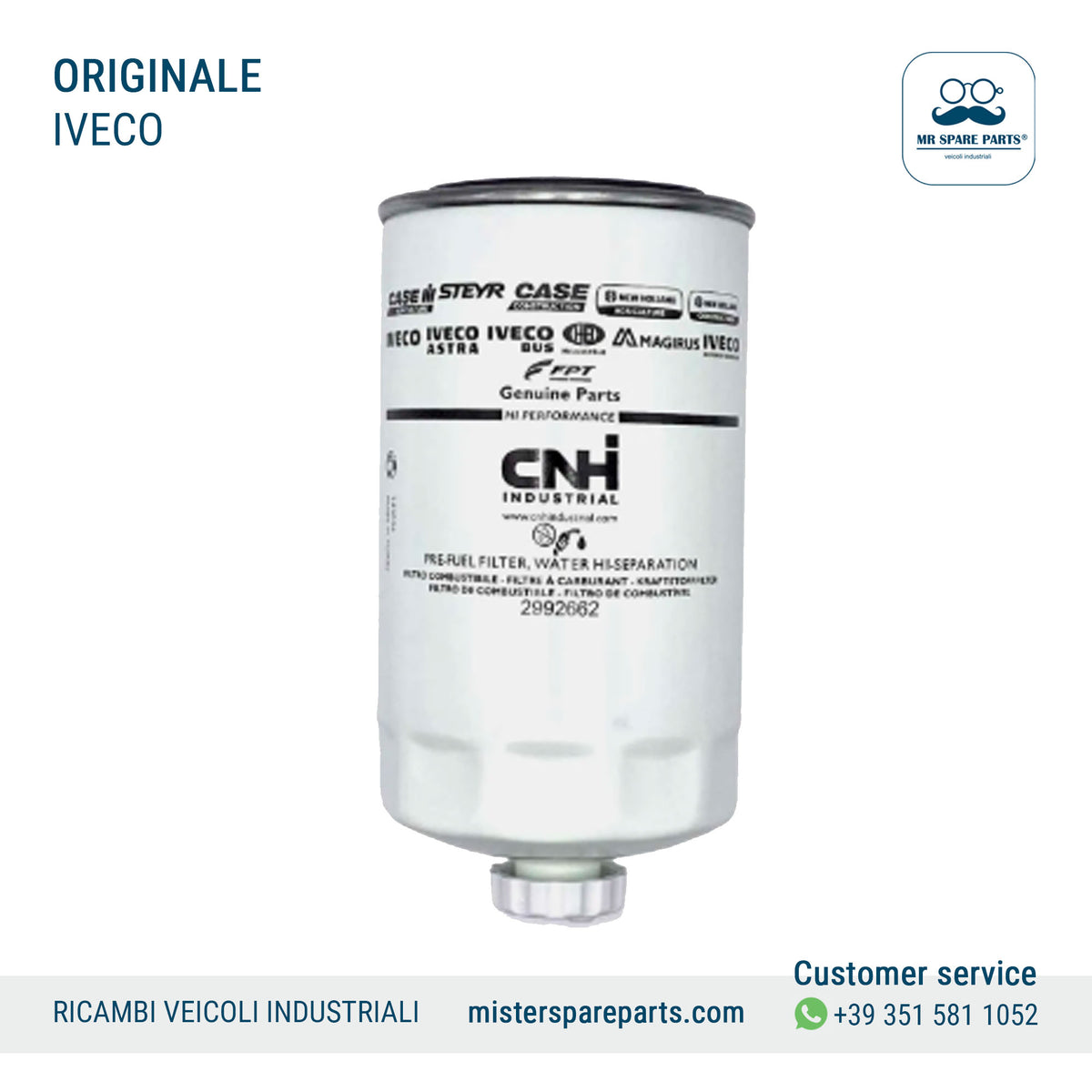 Filtro carburante Originale Iveco Stralis EuroCargo OE 2992662