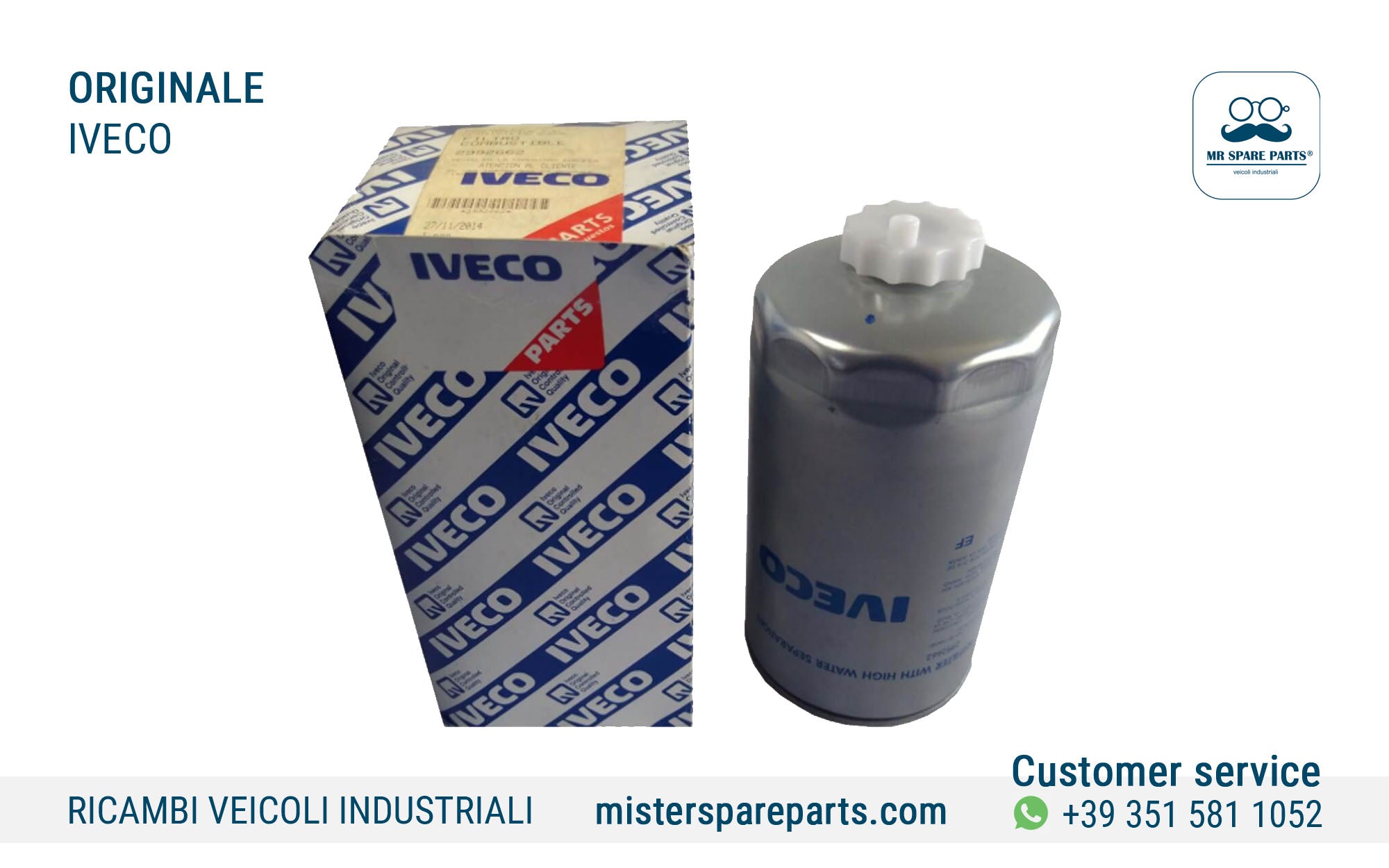 Filtro gasolio decantatore originale Iveco EuroCargo Satralis Trakker OE 2992662