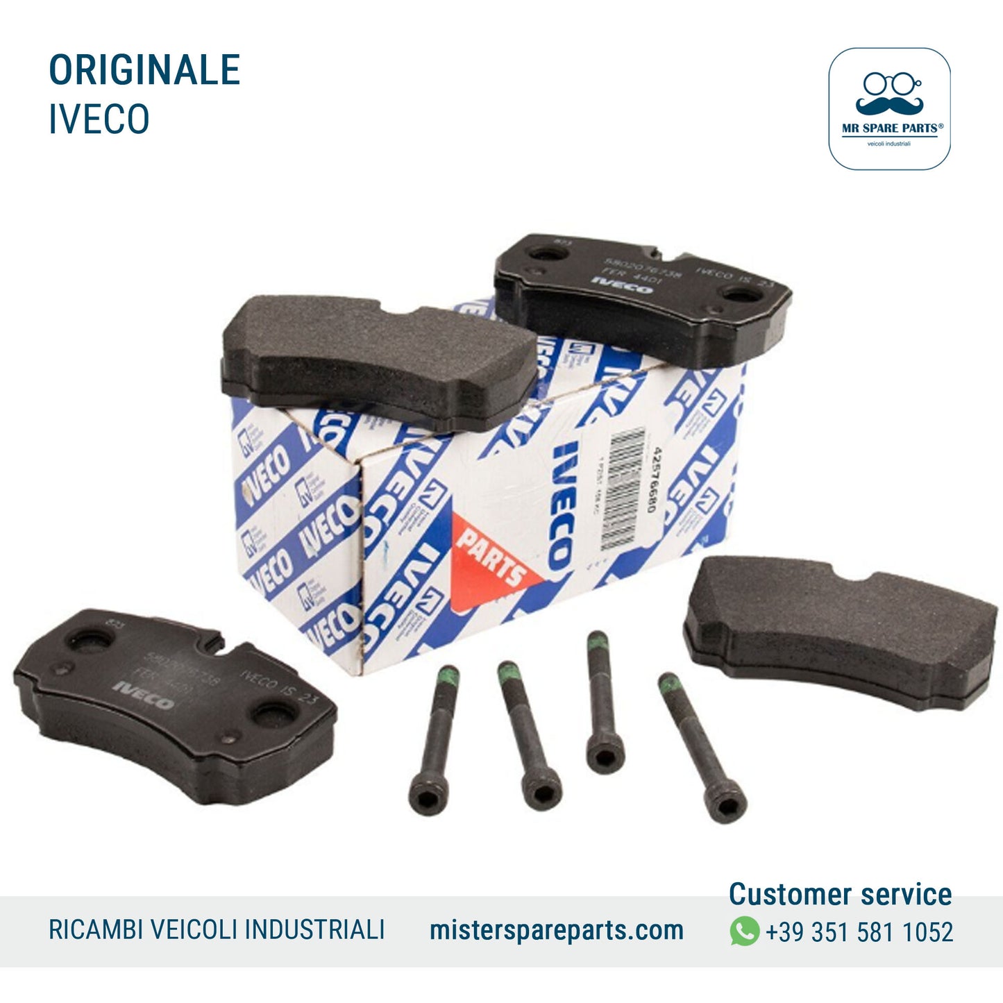 SERIE PASTIGLIE FRENO ORIGINALE IVECO OE 503612268