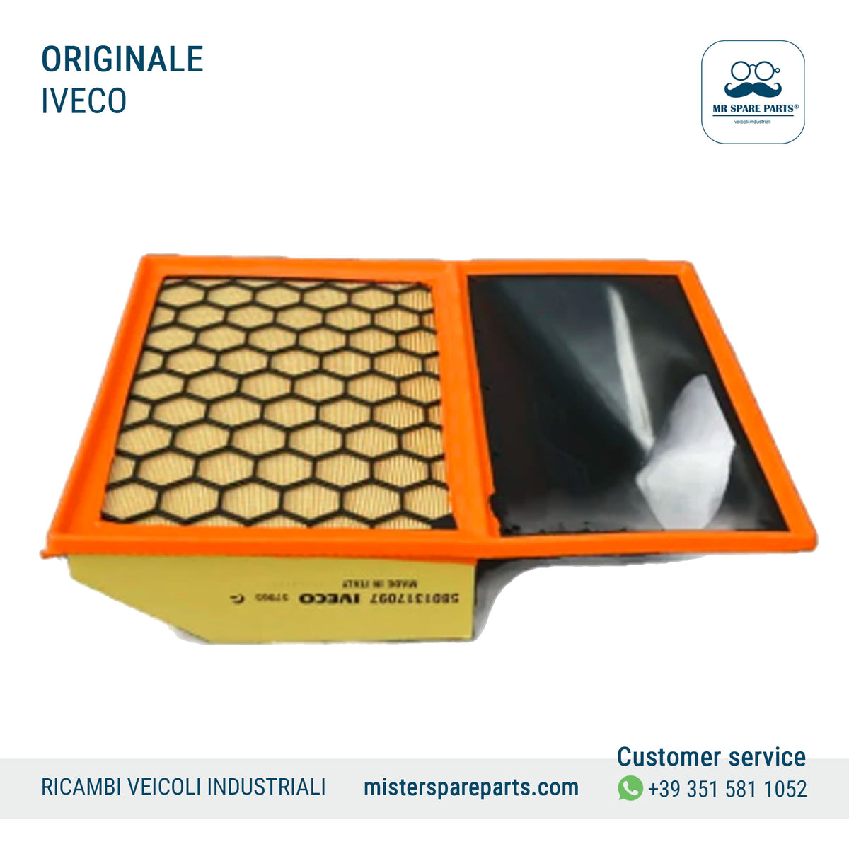 Filtro aria Originale per Iveco Daily 2006 2.3 D 3.0 OE 5801317097