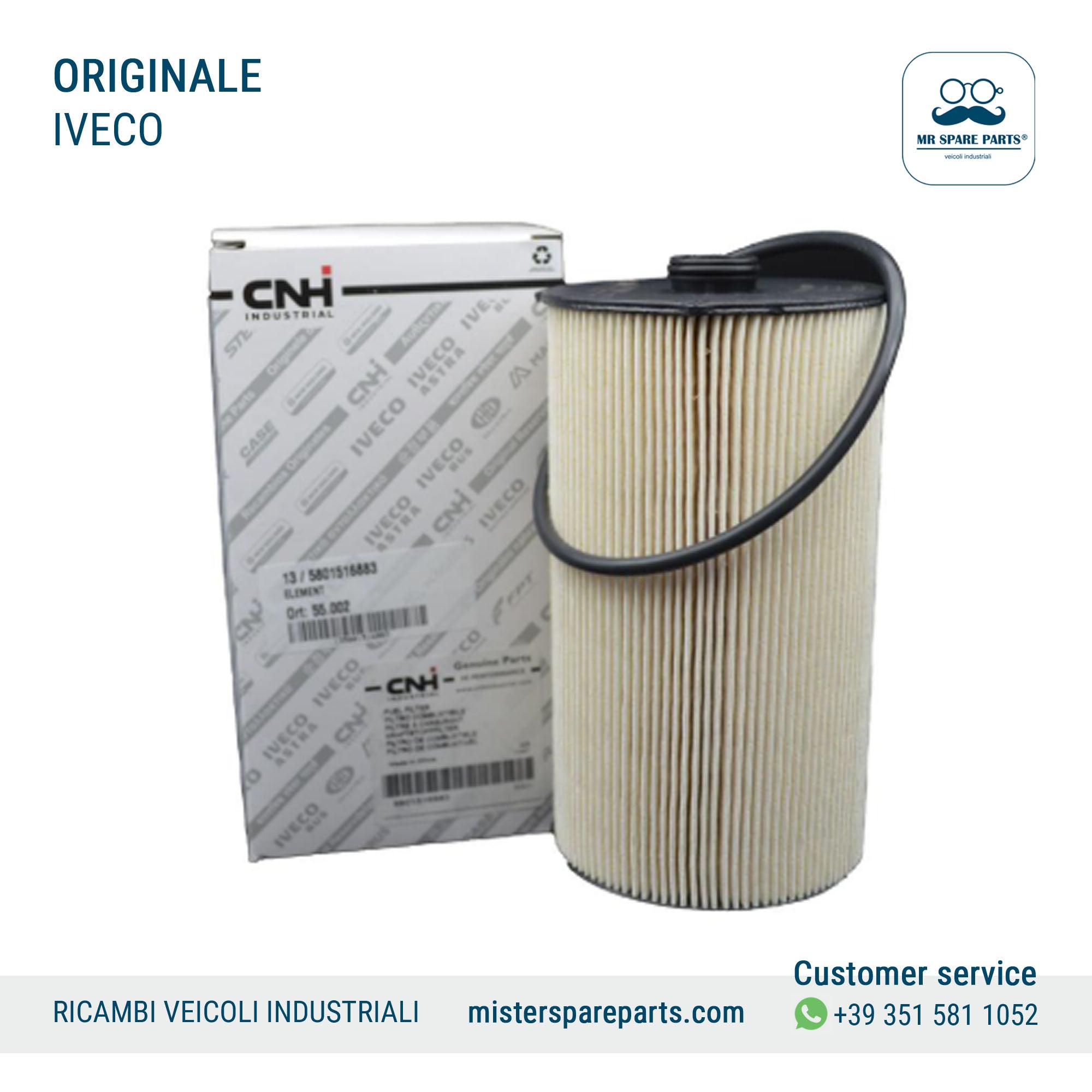 FILTRO GASOLIO ORIGINALE IVECO STRALIS HI-WAY S-WAY X-WAY T-WAY TRAKKER ASTRA HD9 EURO 6 OE 5801516883