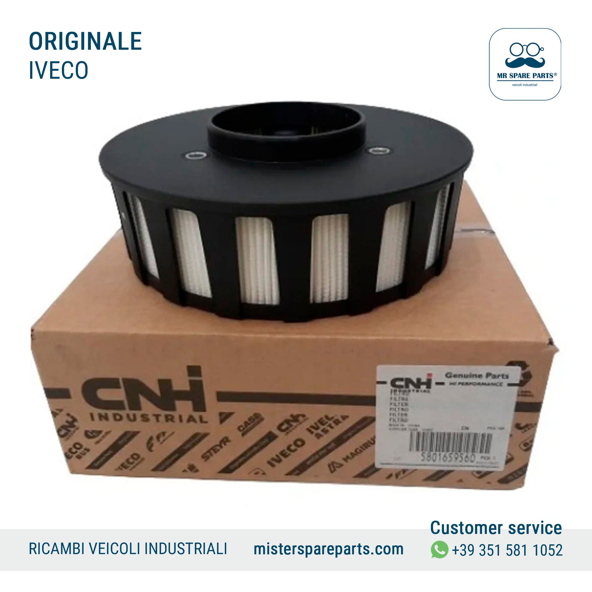 FIltro sfiato motore ORIGINALE IVECO STRALIS EURO 6 OE 5801659560