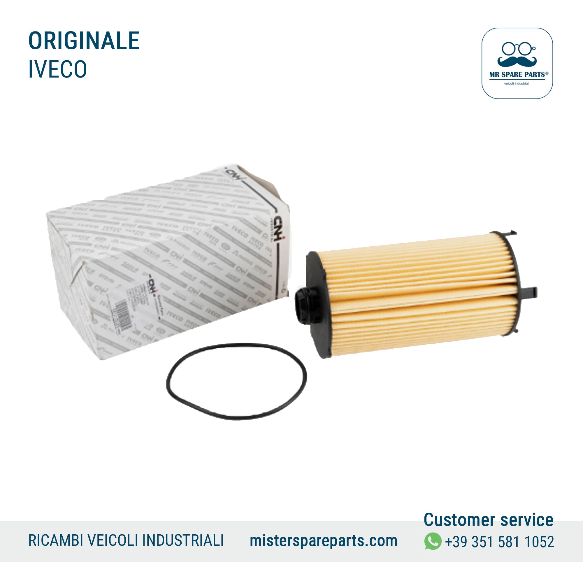 ELEMENTO FILTRO OLIO ORIGINALE PER IVECO STRALIS TRAKKER XP HI-WAY EURO6 5802108699