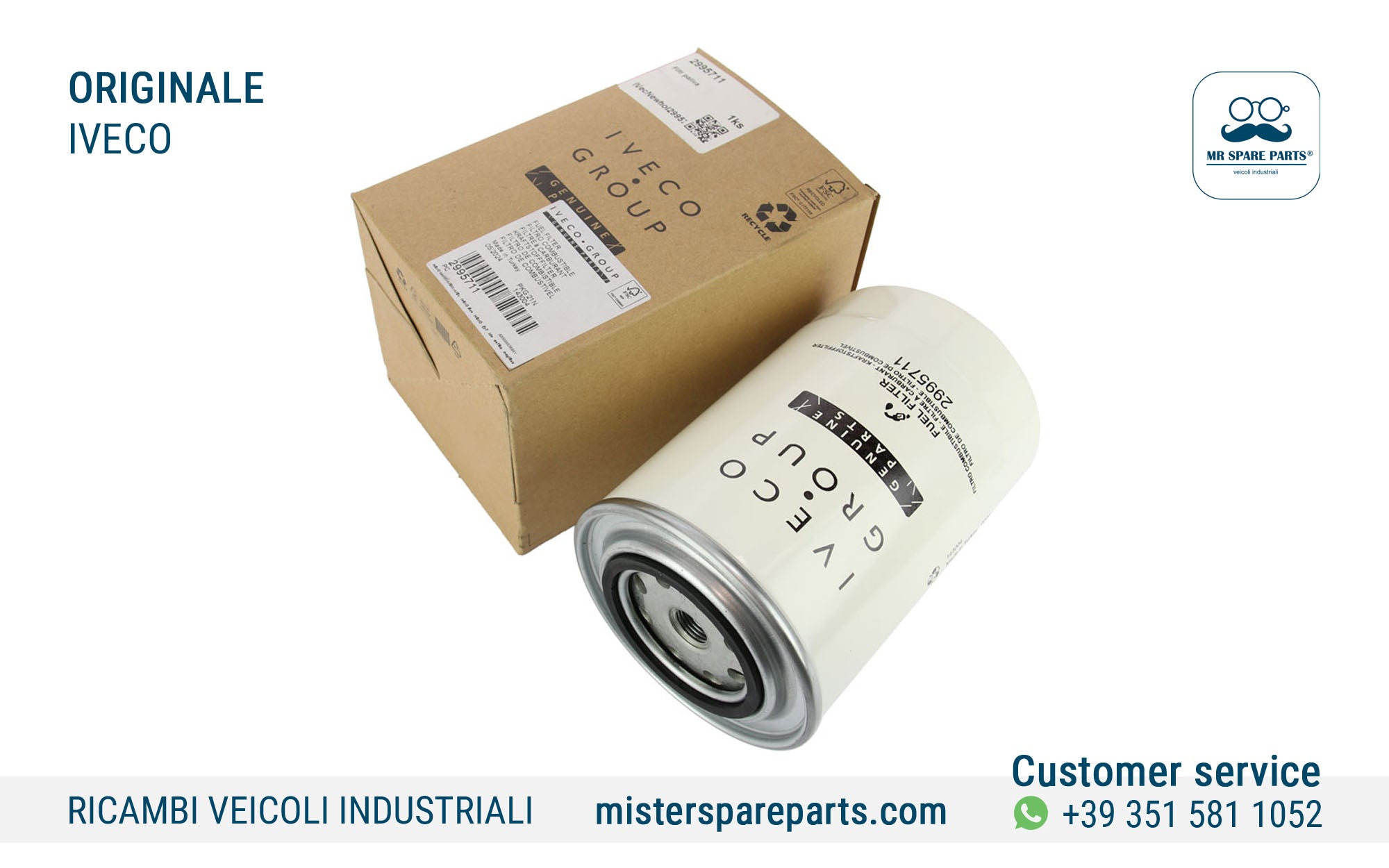 Cartuccia Filtro gasolio IVECO Originale Stralis cursor 2995711