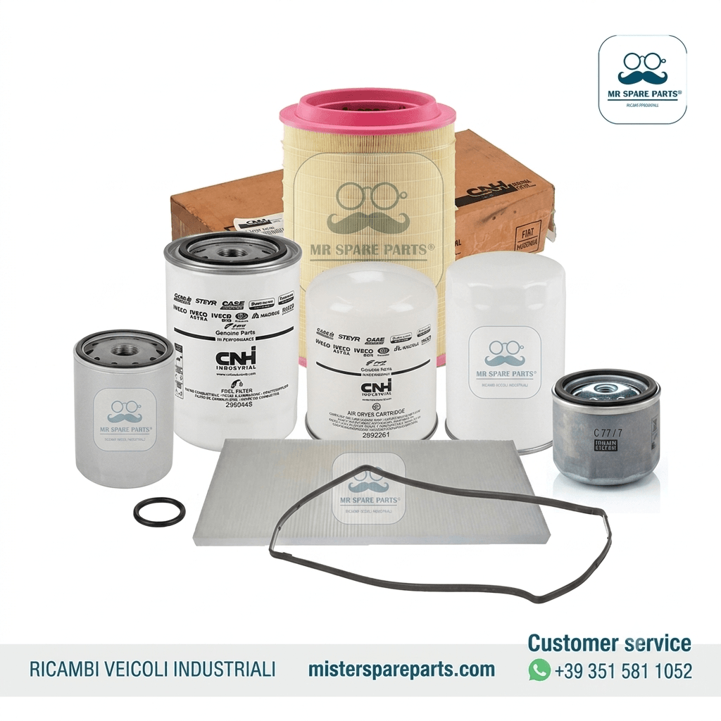 KIT FILTRI COMPLETO 9 pz Mr Spare Parts PER STRALIS 480 GUARNIZIONE FILTRO SFIATO MOTORE ESSICCATORE